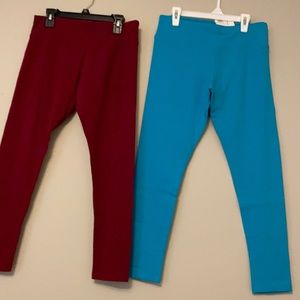 Justice 14 plus leggings.  2 pair, 1 NWT